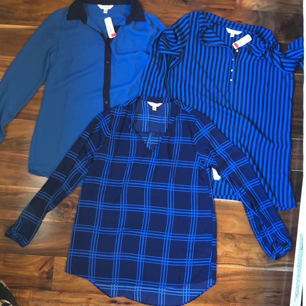 3 Blouse Bundle NWT. Size S